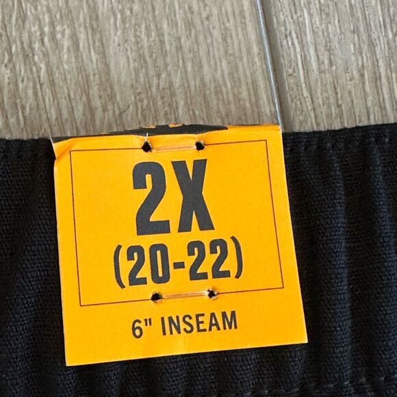 NWT Carhartt Shorts Womens 2X Force Ripstop Work Short Relaxed Fit Black UPF - Picture 4 of 7